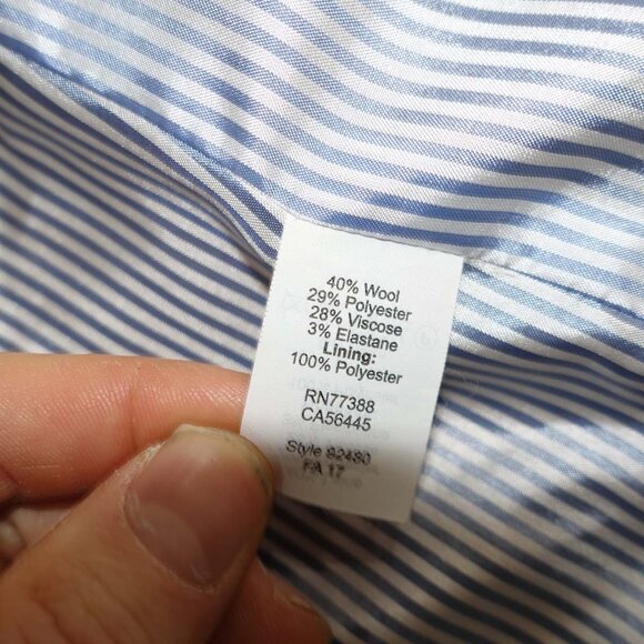 J. Crew Women's Schoolboy 2 Button Blazer Jacket Size 6 Brown Wool Blend 92480 - Picture 8 of 8